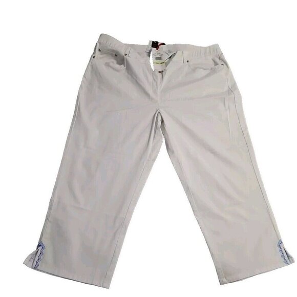 Rudy Red Women Capri Size 18 White Nwt Please Read - Picture 7 of 11